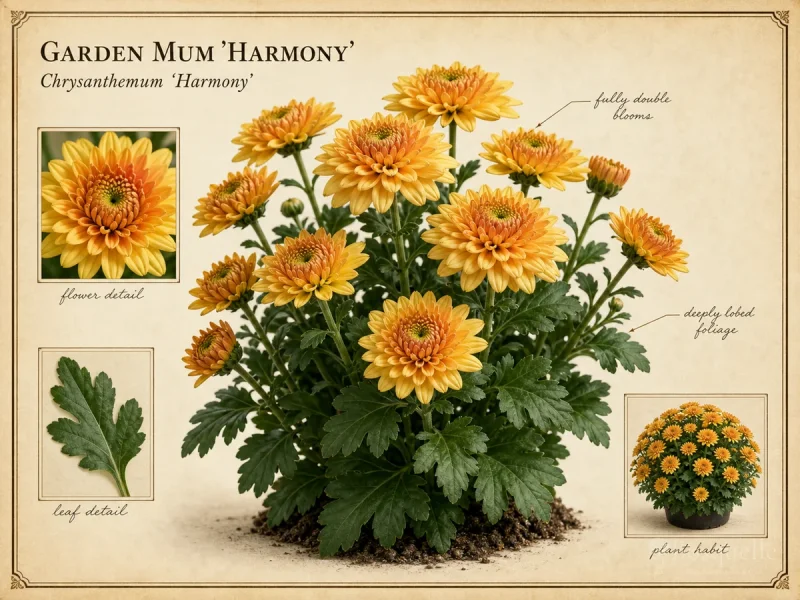 Garden Mum ‘Harmony’ (Chrysanthemum ‘Harmony’)