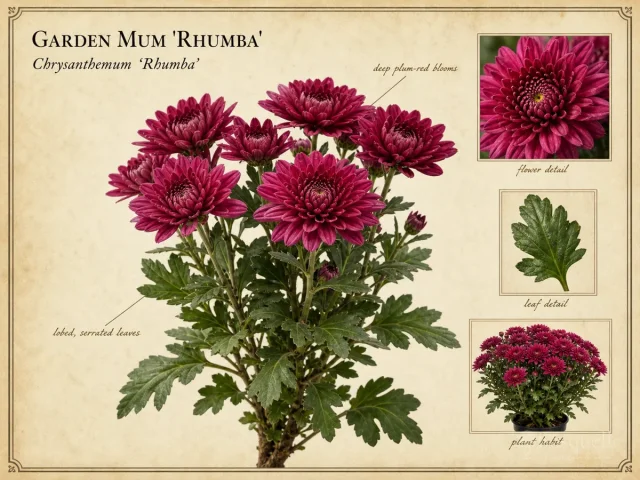 Garden Mum ‘Rhumba’ (Chrysanthemum ‘Rhumba’)