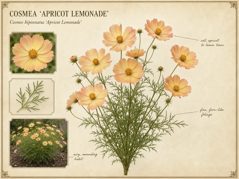 Cosmea ‘Apricot Lemonade’ (Cosmos bipinnatus ‘Apricot Lemonade’)