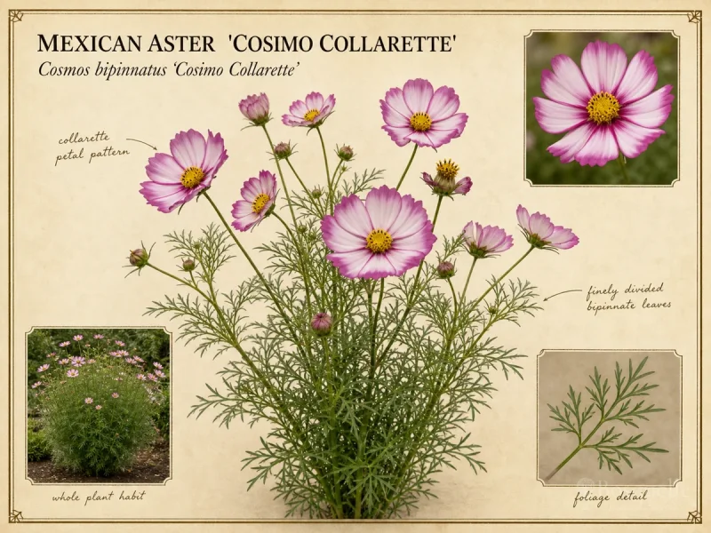 Mexican Aster  ‘Cosimo Collarette’ (Cosmos bipinnatus ‘Cosimo Collarette’)