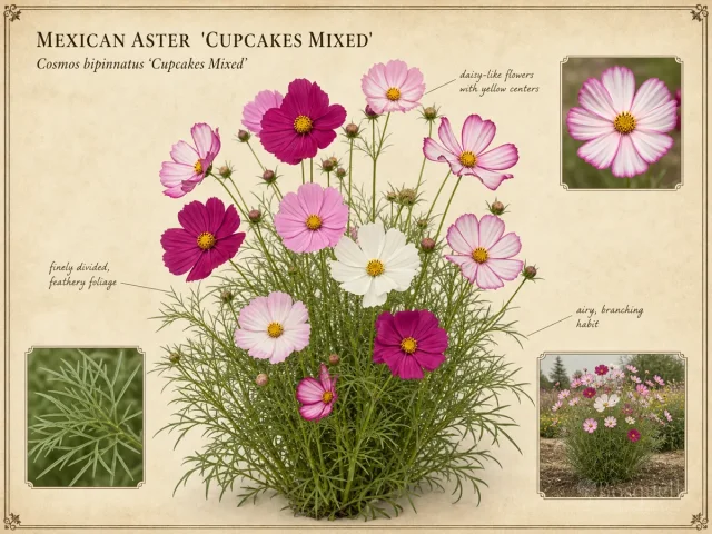Mexican Aster 'Cupcakes Mixed'
