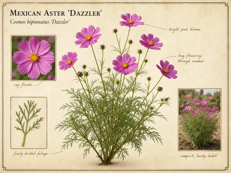Mexican Aster ‘Dazzler’ (Cosmos bipinnatus ‘Dazzler’)