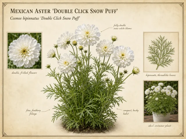 Mexican Aster 'Double Click Snow Puff'