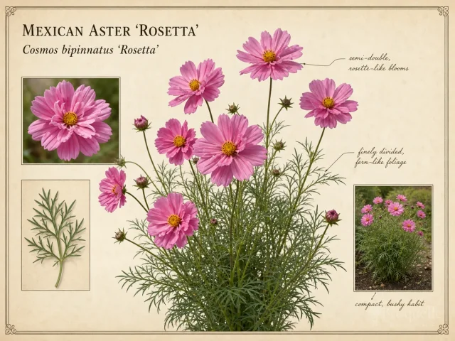 Mexican Aster ‘Rosetta’ (Cosmos bipinnatus ‘Rosetta’)