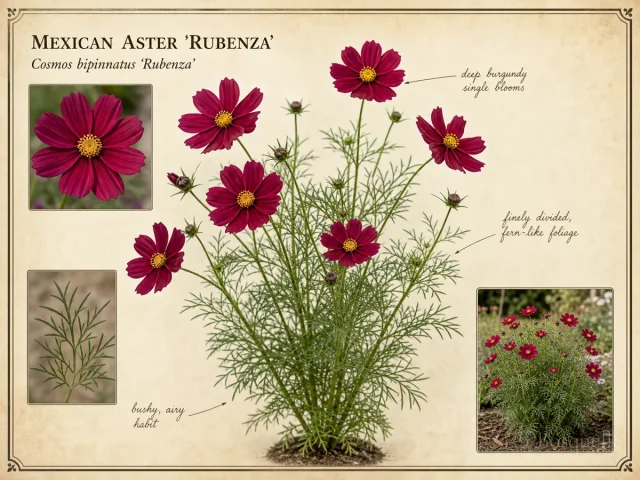 Mexican Aster ‘Rubenza’ (Cosmos bipinnatus ‘Rubenza’)