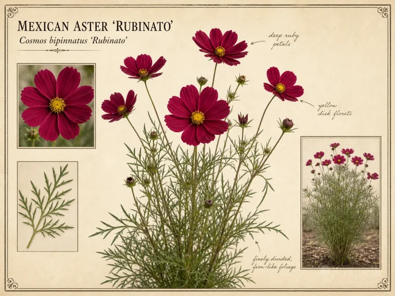 Mexican Aster ‘Rubinato’ (Cosmos bipinnatus ‘Rubinato’)