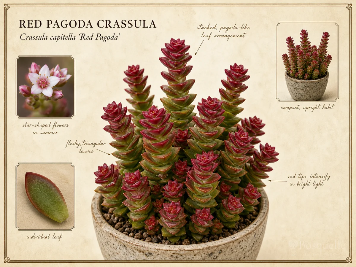 Red Pagoda Crassula