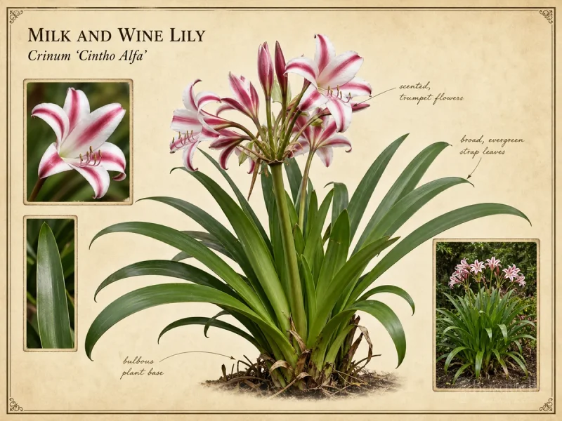 Milk and Wine Lily (Crinum ‘Cintho Alfa’)