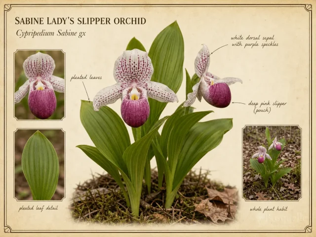 Sabine Lady's Slipper Orchid