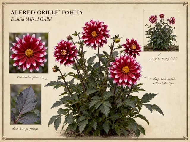 Alfred Grille’ Dahlia (Dahlia ‘Alfred Grille’)