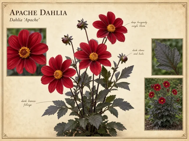 Apache Dahlia (Dahlia ‘Apache’)