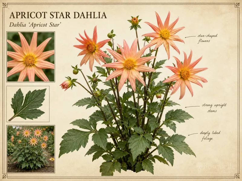 Apricot Star Dahlia (Dahlia ‘Apricot Star’)