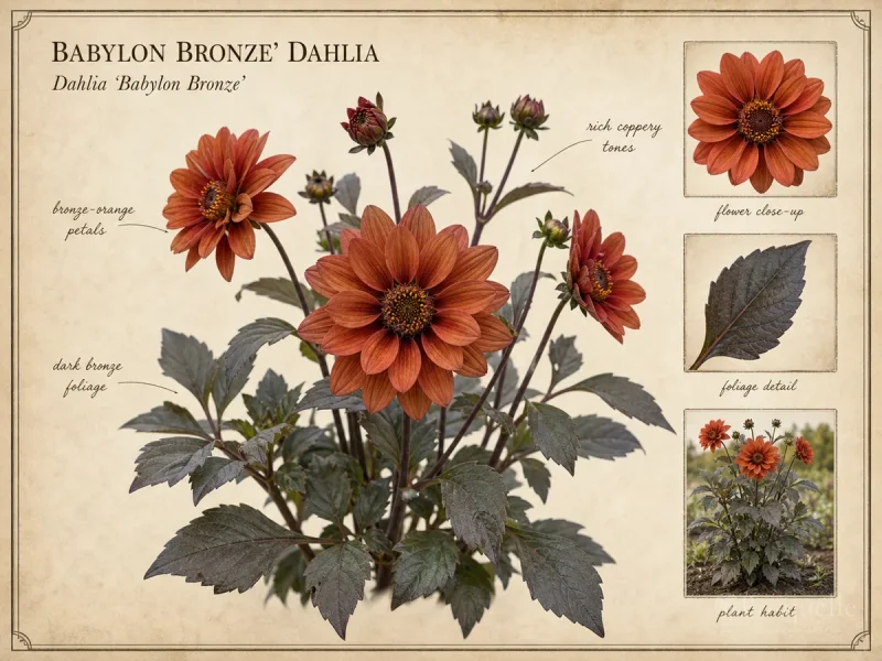 Babylon Bronze’ Dahlia (Dahlia ‘Babylon Bronze’)