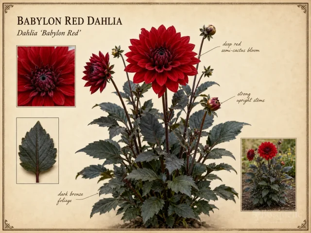 Babylon Red Dahlia