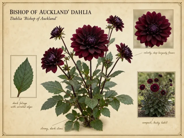 Bishop of Auckland' Dahlia