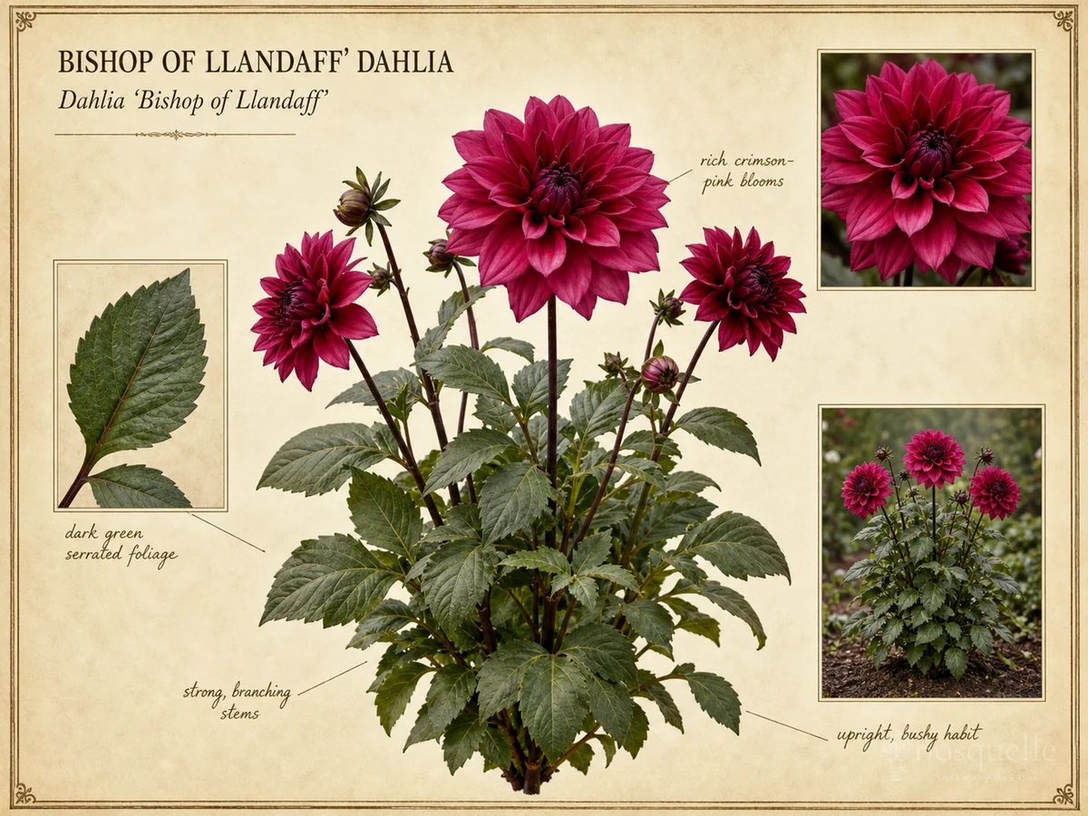 Bishop of Llandaff’ Dahlia (Dahlia ‘Bishop of Llandaff’)