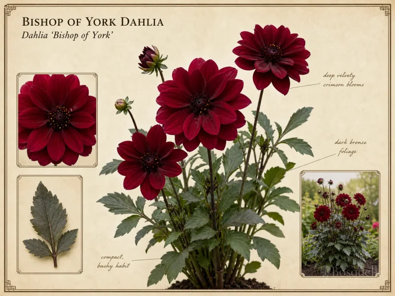Bishop of York Dahlia (Dahlia ‘Bishop of York’)