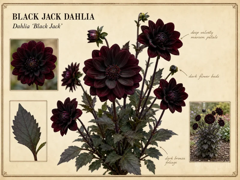 Black Jack Dahlia (Dahlia ‘Black Jack’)