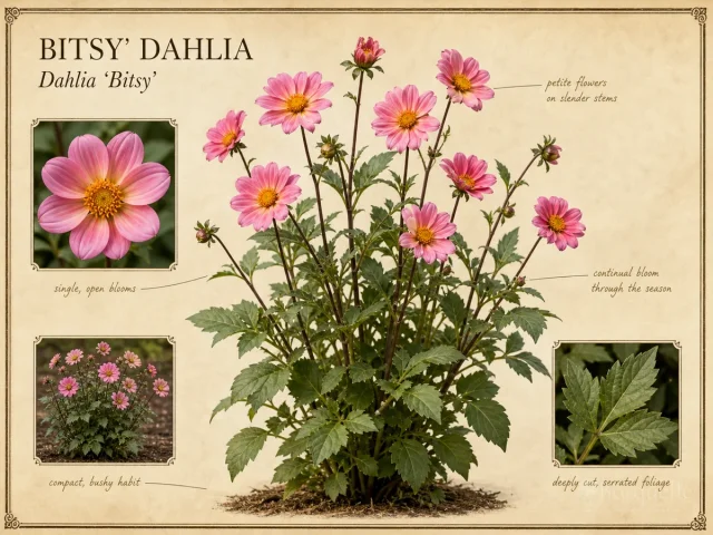 Bitsy’ Dahlia (Dahlia ‘Bitsy’)
