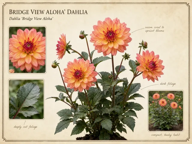 Bridge View Aloha’ Dahlia (Dahlia ‘Bridge View Aloha’)