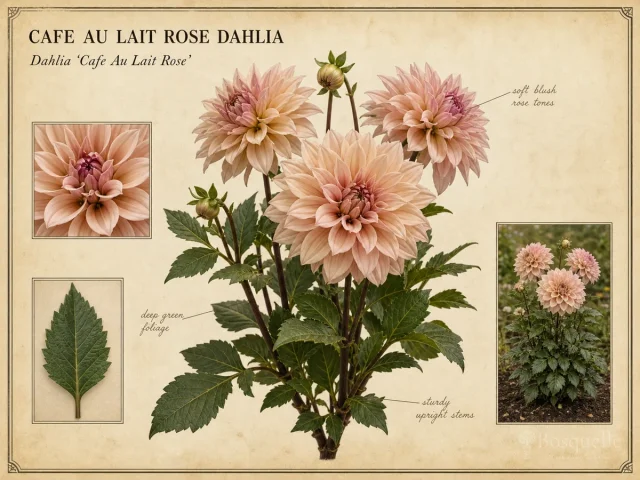 Cafe Au Lait Rose Dahlia (Dahlia ‘Cafe Au Lait Rose’)