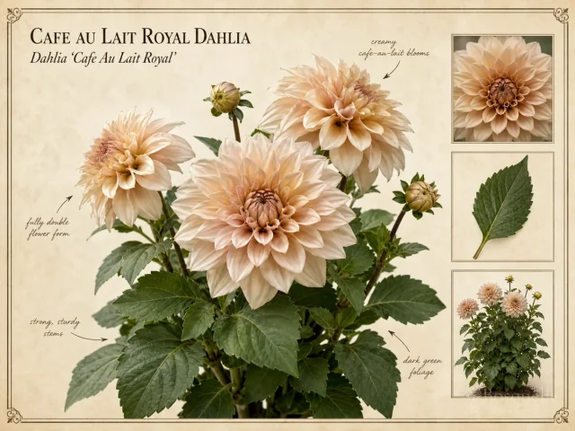 Cafe Au Lait Royal Dahlia (Dahlia ‘Cafe Au Lait Royal’)