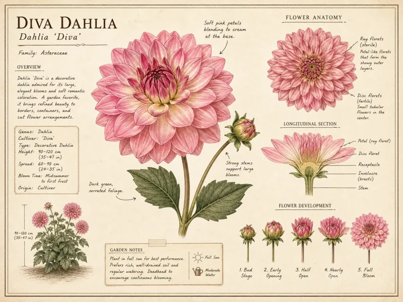Diva Dahlia (Dahlia ‘Diva’)