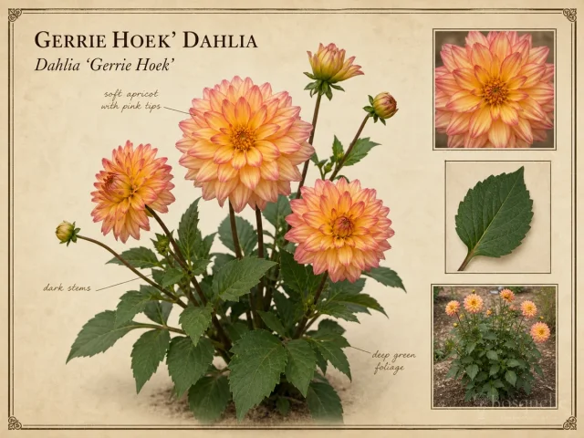 Gerrie Hoek’ Dahlia (Dahlia ‘Gerrie Hoek’)