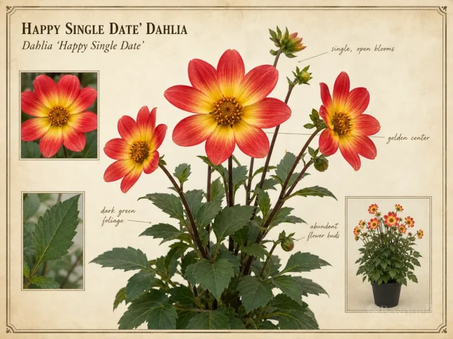 Happy Single Date’ Dahlia (Dahlia ‘Happy Single Date’)