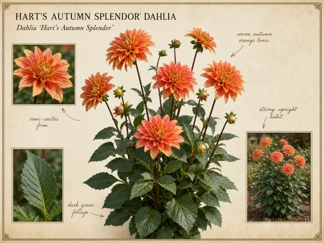 Hart’s Autumn Splendor’ Dahlia (Dahlia ‘Hart’s Autumn Splendor’)