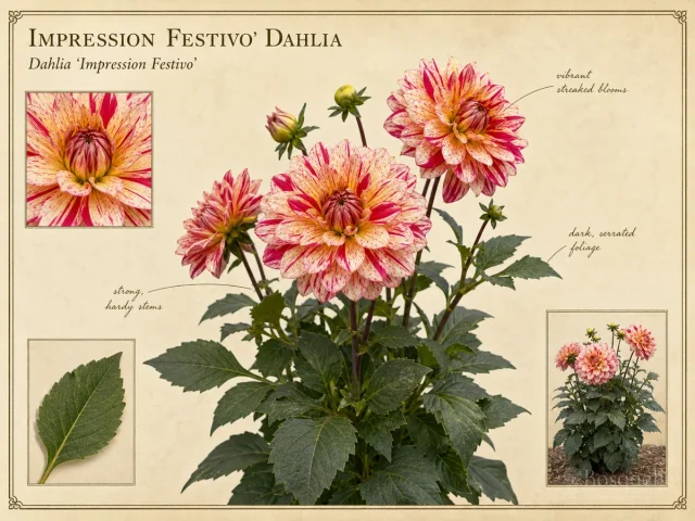 Impression Festivo’ Dahlia (Dahlia ‘Impression Festivo’)