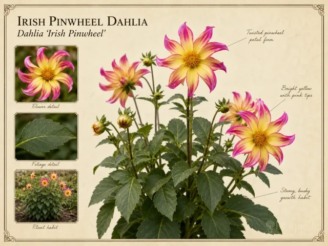 Irish Pinwheel Dahlia