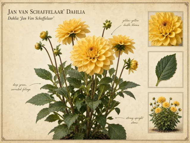 Jan Van Schaffelaar' Dahlia