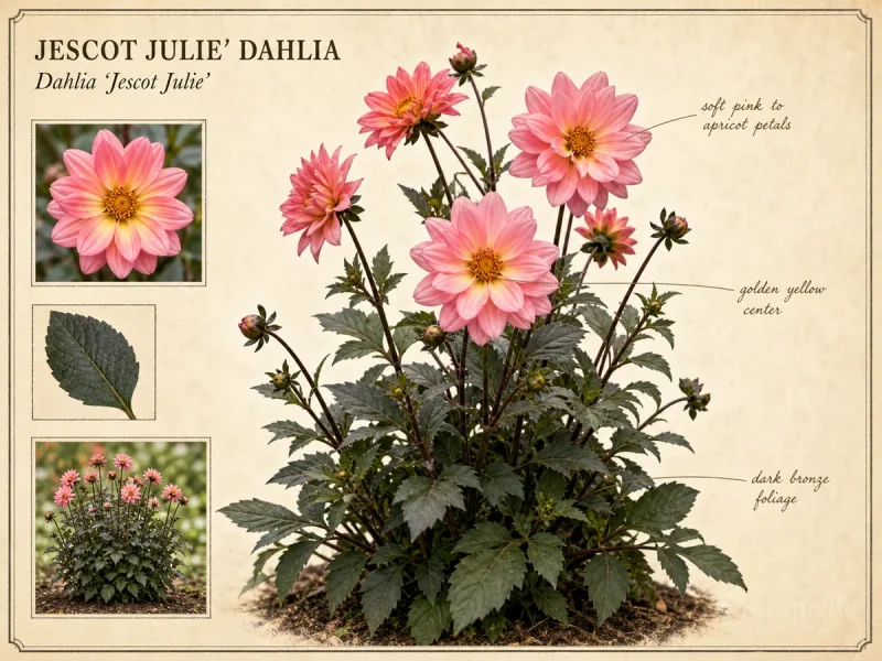 Jescot Julie’ Dahlia (Dahlia ‘Jescot Julie’)