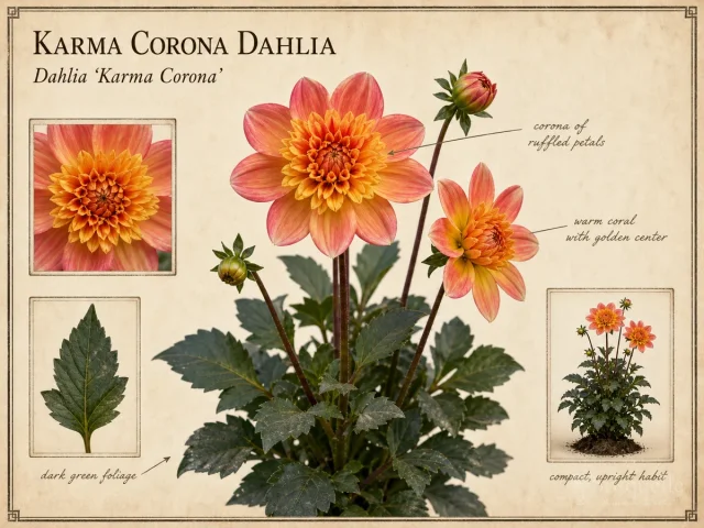 Karma Corona Dahlia (Dahlia ‘Karma Corona’)
