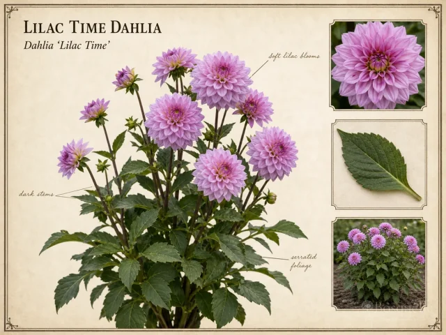 Lilac Time Dahlia