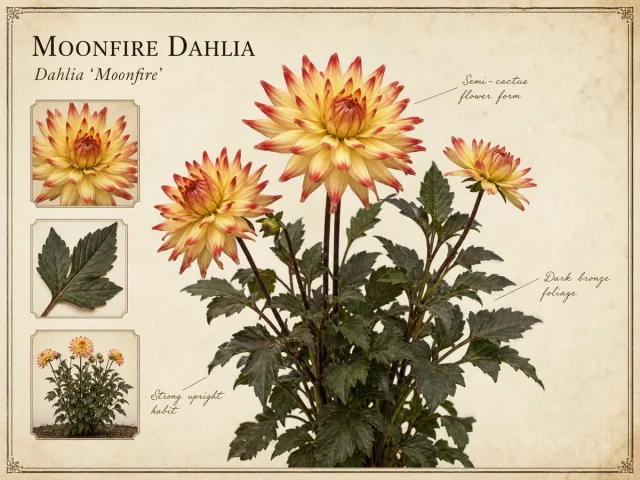 Moonfire Dahlia (Dahlia ‘Moonfire’)
