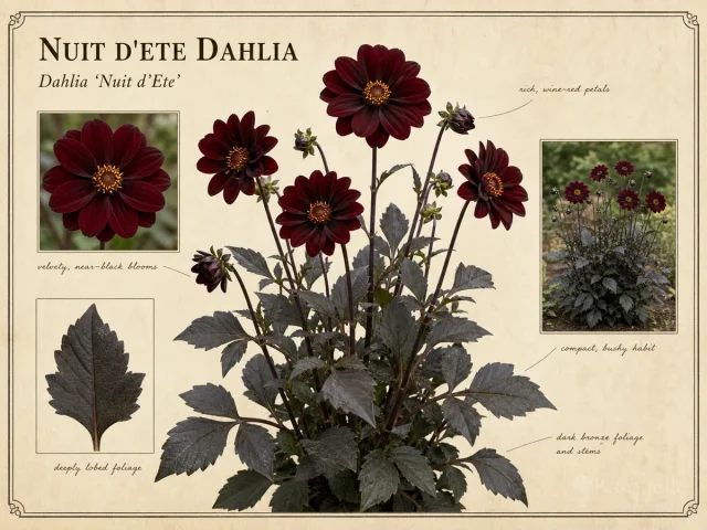 Nuit d’Ete Dahlia (Dahlia ‘Nuit d’Ete’)