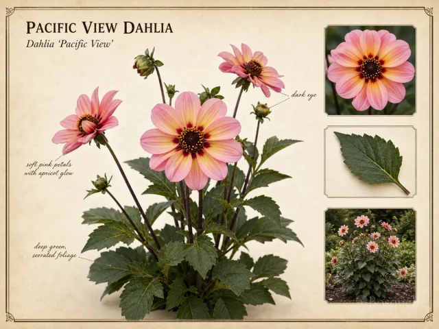 Pacific View Dahlia (Dahlia ‘Pacific View’)