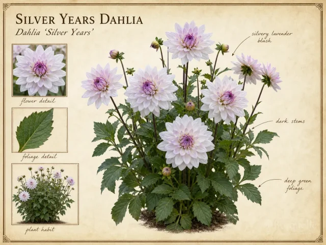 Silver Years Dahlia