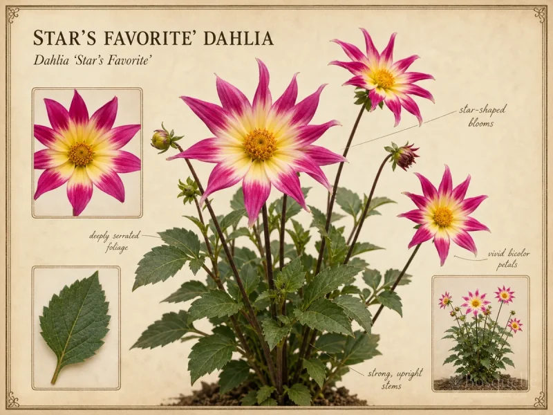 Star’s Favorite’ Dahlia (Dahlia ‘Star’s Favorite’)