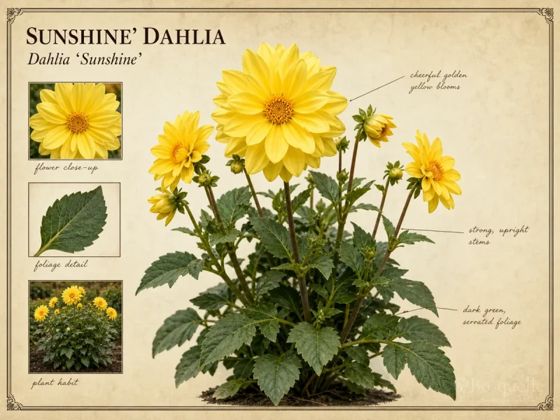 Sunshine’ Dahlia (Dahlia ‘Sunshine’)