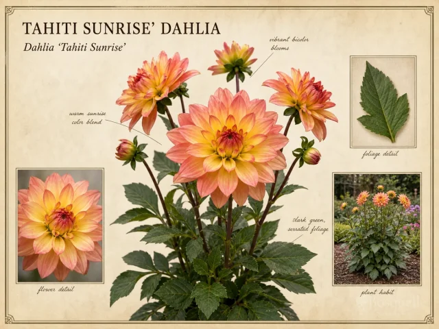 Tahiti Sunrise' Dahlia