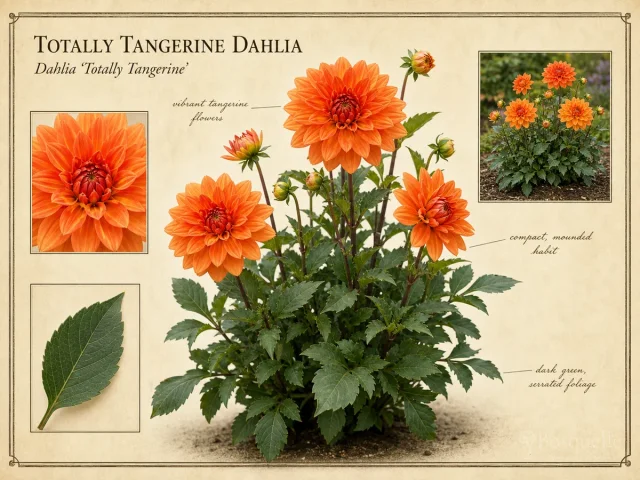 Totally Tangerine Dahlia