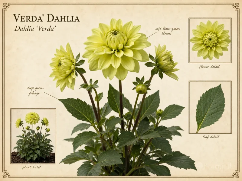 Verda’ Dahlia (Dahlia ‘Verda’)