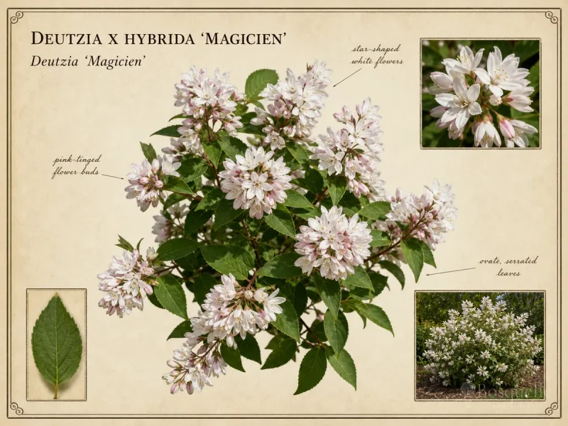 Deutzia x hybrida ‘Magicien’ (Deutzia ‘Magicien’)