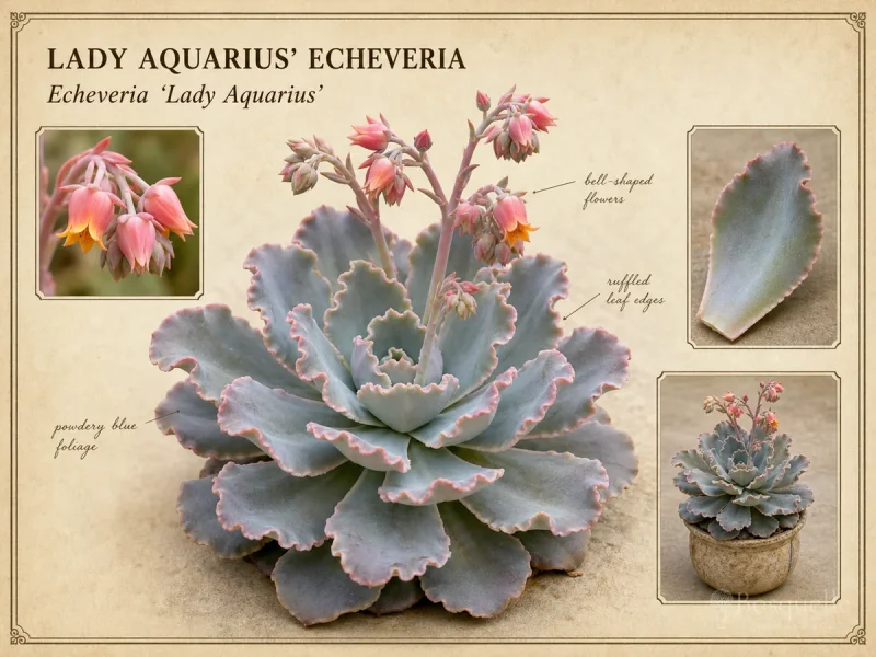 Lady Aquarius’ Echeveria (Echeveria ‘Lady Aquarius’)