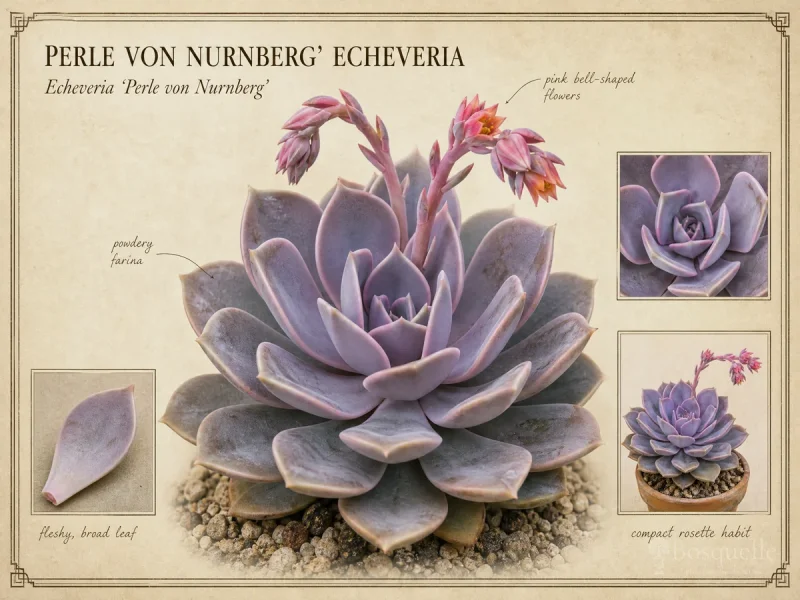 Perle von Nurnberg’ Echeveria (Echeveria ‘Perle von Nurnberg’)