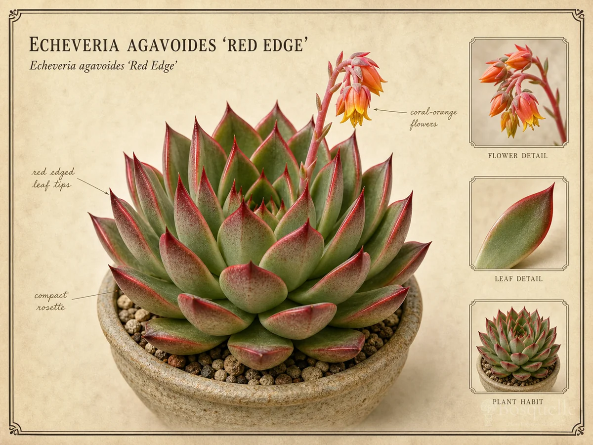 Echeveria agavoides 'Red Edge'