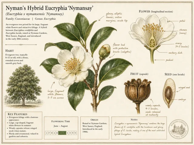 Nyman’s Hybrid Eucryphia ‘Nymansay’ (Eucryphia x nymansensis ‘Nymansay’)